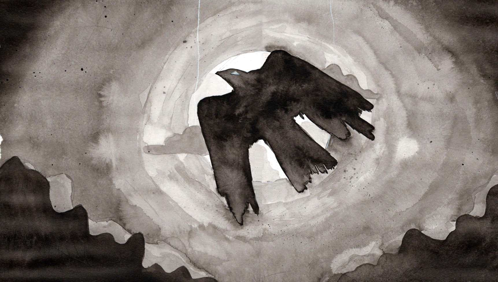 Concept Art Crow and Moon